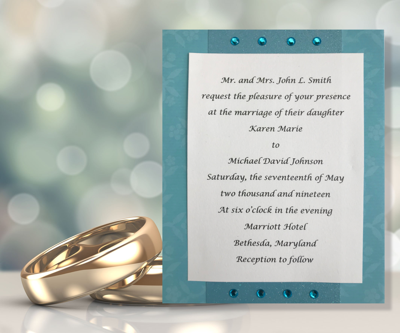 Teal Wedding